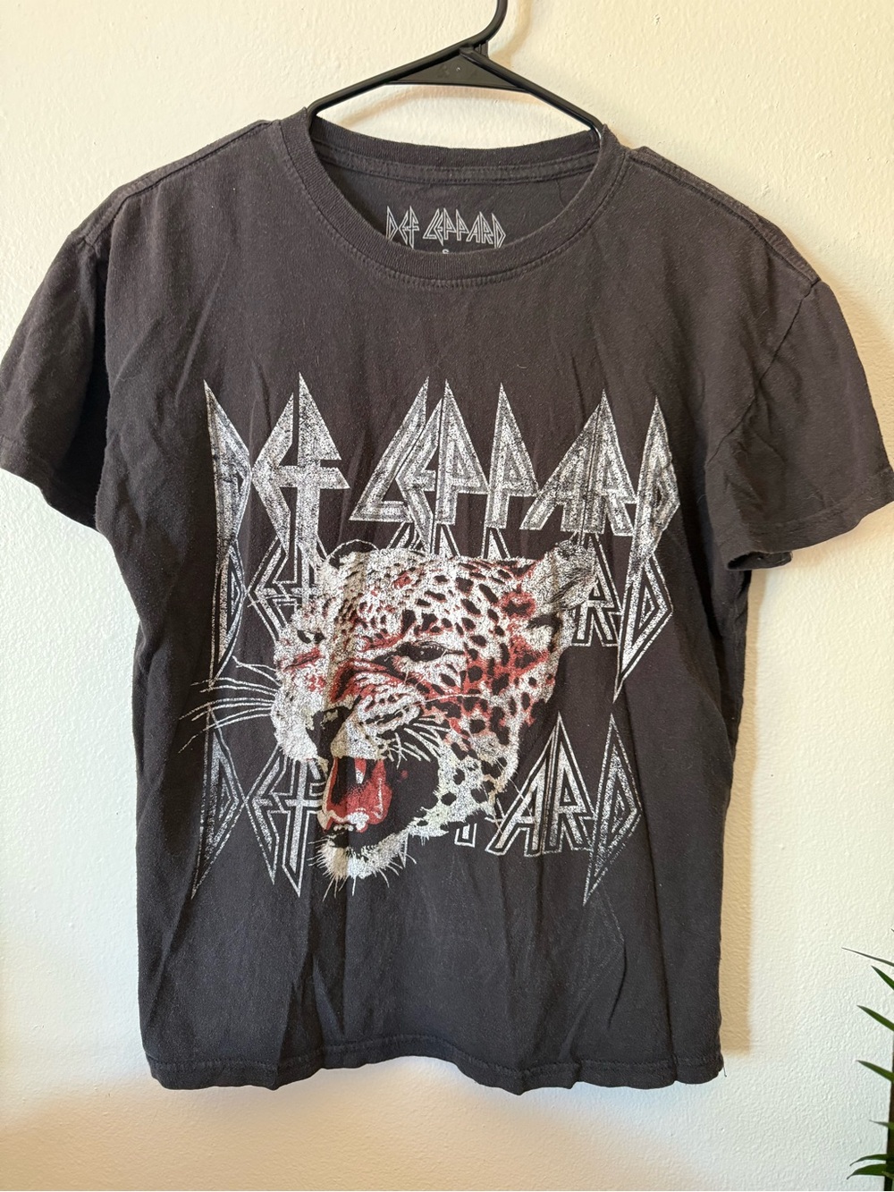 Def Leppard Leopard Graphic Tee - Black